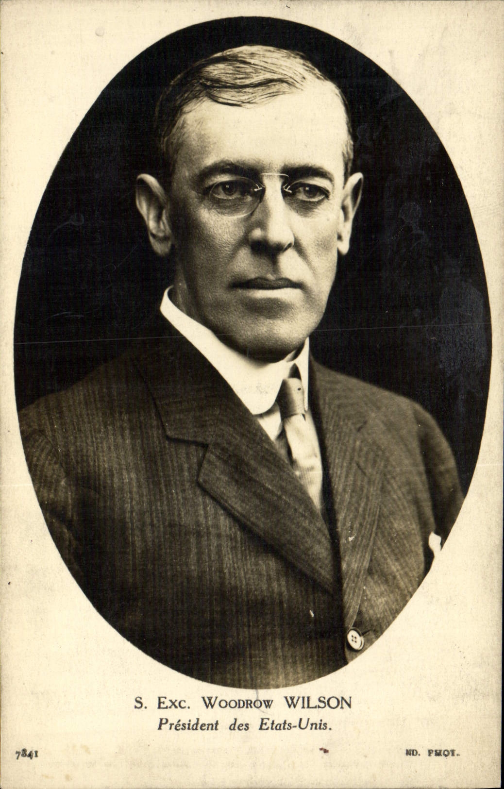 Woodrow Wilson — Président des États-Unis — ND. PMOT.