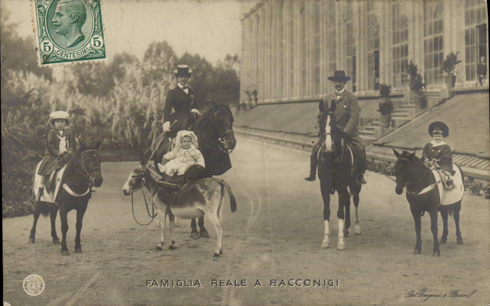 Famiglia Reale a Racconigi — Ed. L. Guglielmi & Bresciani