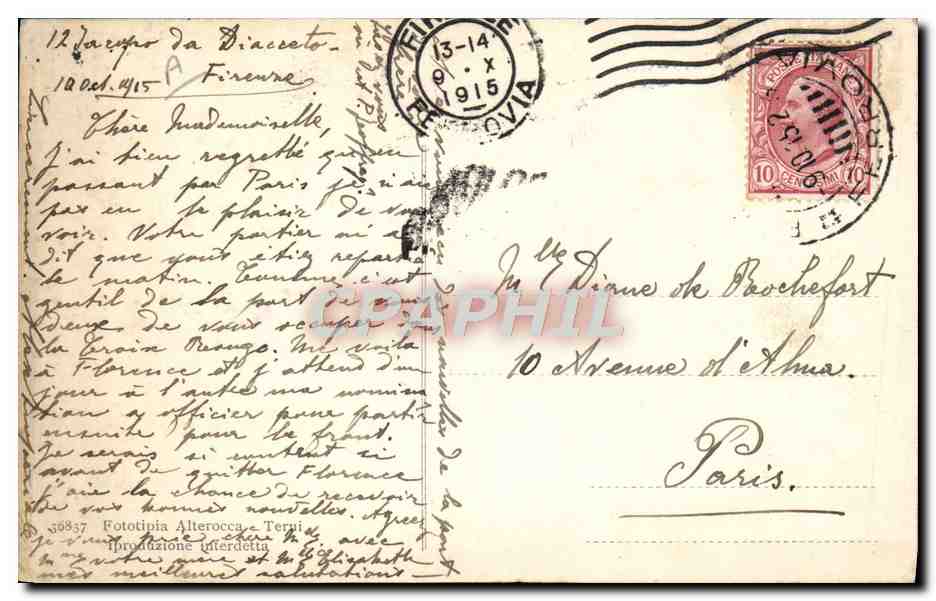 Italian Soldiers — Patriotic Poem — L. Folgore — Back