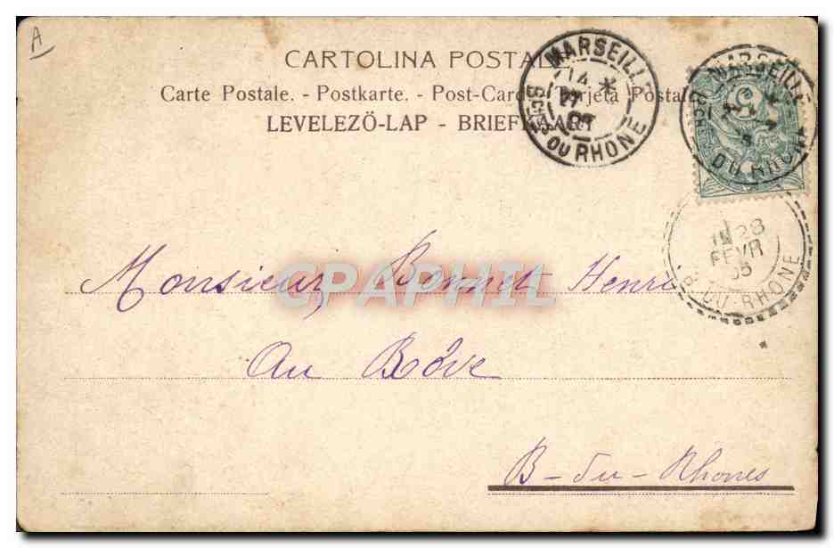 CPA France Italie Aigle — Verso