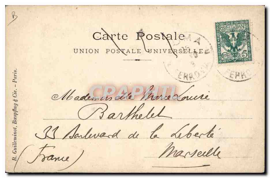 CPA Loubet Vittorio Emanuele — Verso