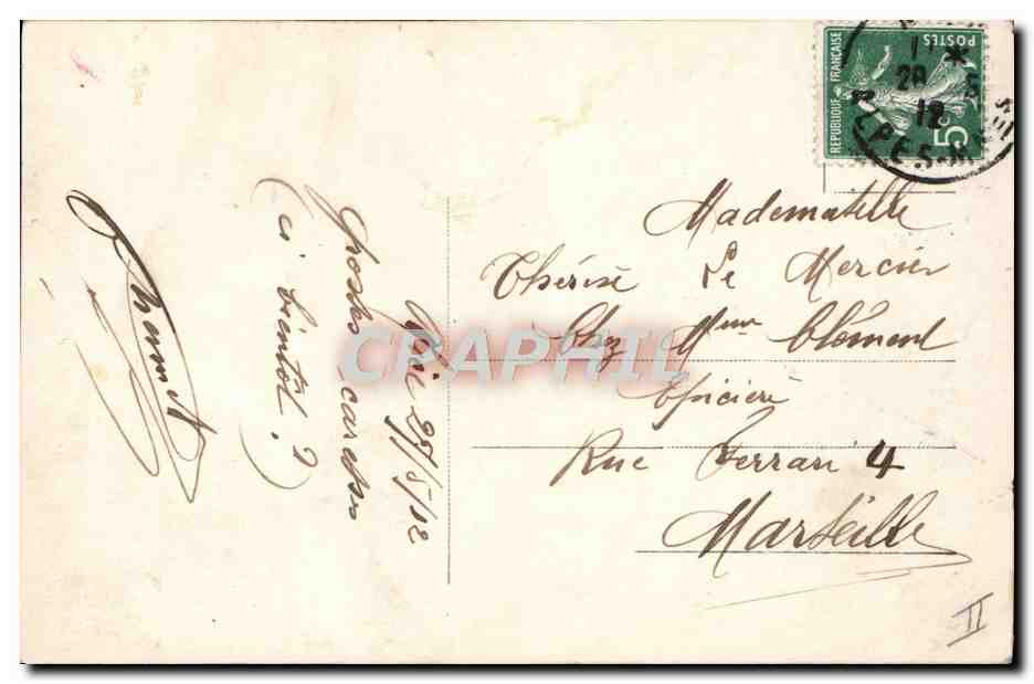 S.M. Vittorio Emanuele III et la famille royale savoie — Per la grandezza d'Italia sempre avanti Savoia — Éditeur F.T.D. n° 3582 — Verso