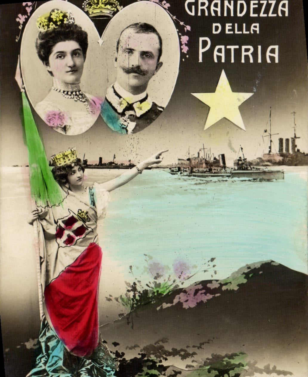 Grandezza della Patria — propagande italienne — éditeur inconnu