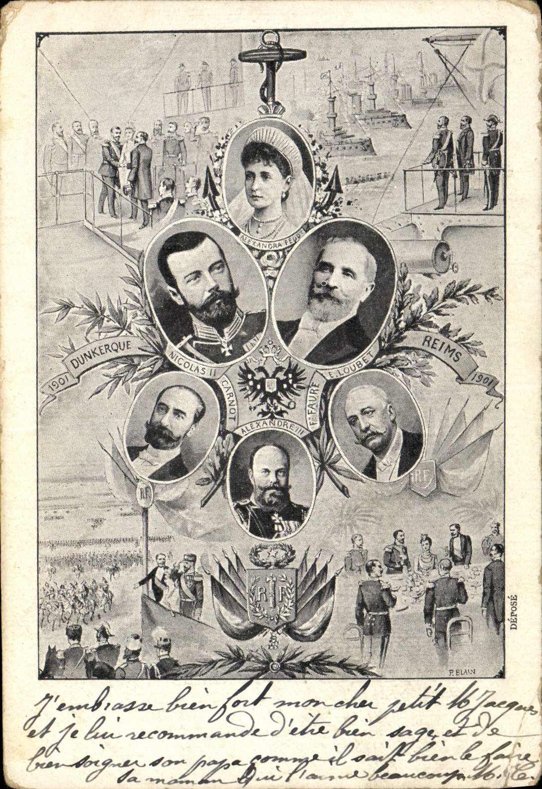 CPA Nicolas II Loubet Russia Russie