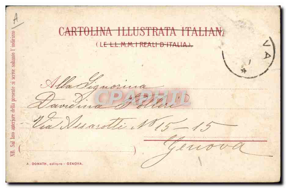 Ricevimento a Corte — A. DONATH Genova — Stab. Armanino — Verso