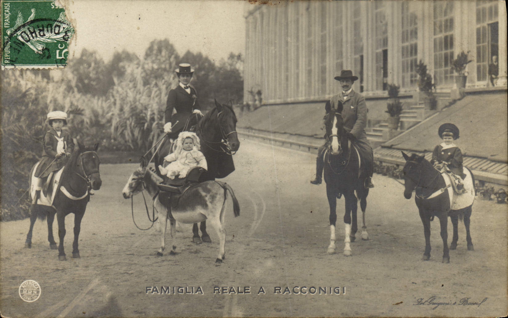Famiglia Reale a Racconigi — éditeur Al. Guglielmi & Boccafuso