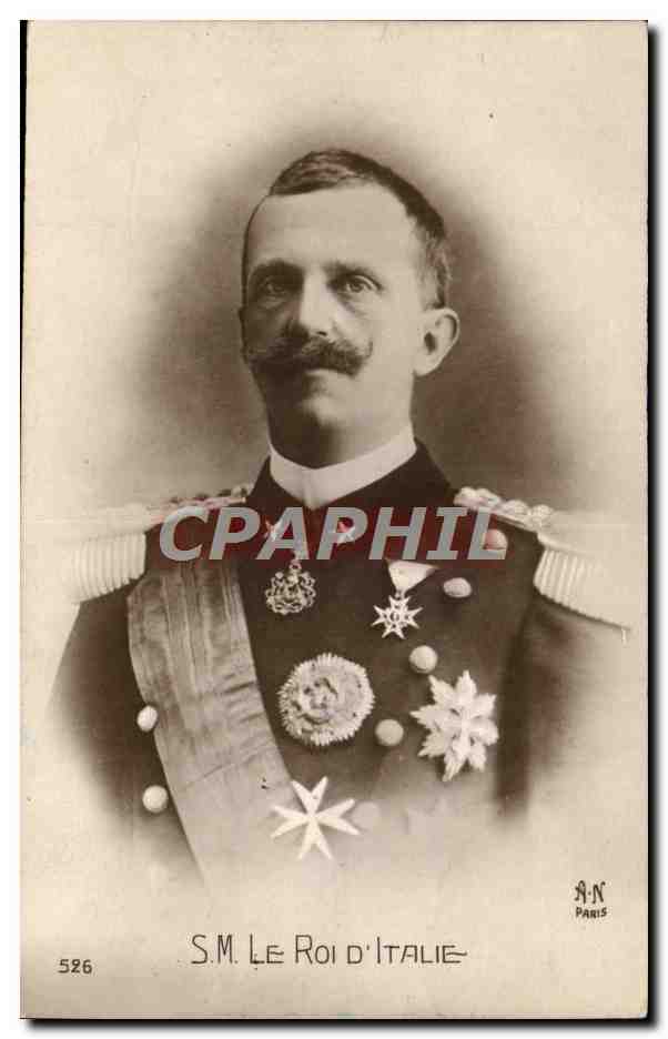S.M. Le Roi d'Italie — portrait officiel — A.N. Paris, n° 526