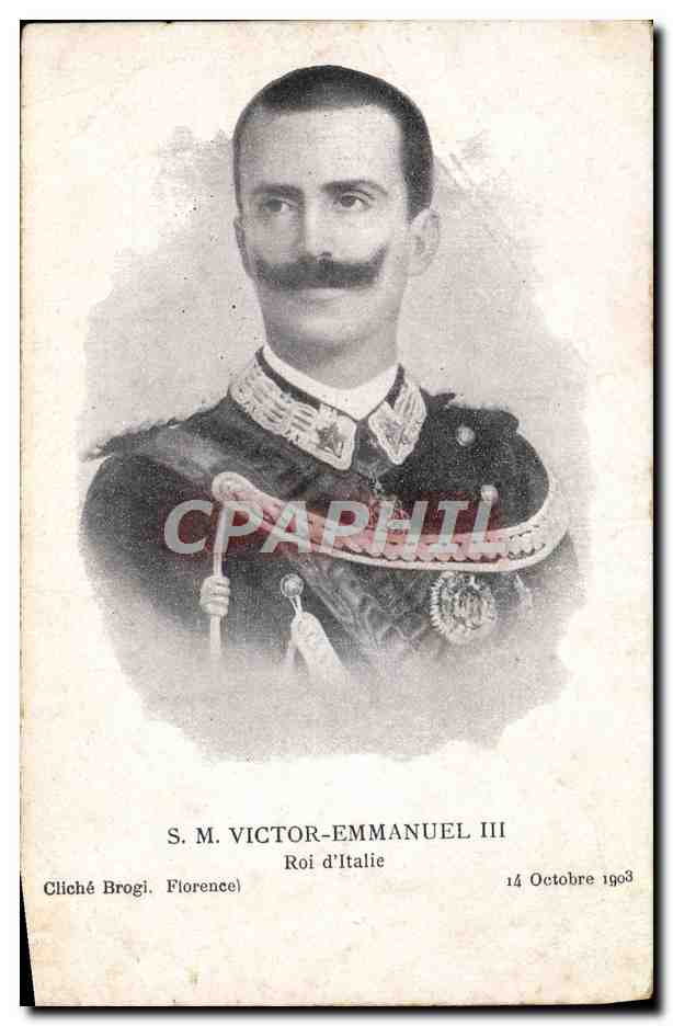S.M. Victor-Emmanuel III — Roi d'Italie — Cliché Brogi, Florence, 14 Octobre 1903