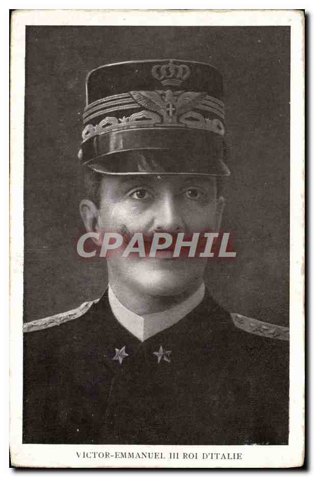 Victor-Emmanuel III roi d'Italie — portrait en uniforme — éditeur J. Picol, Paris, n° 27