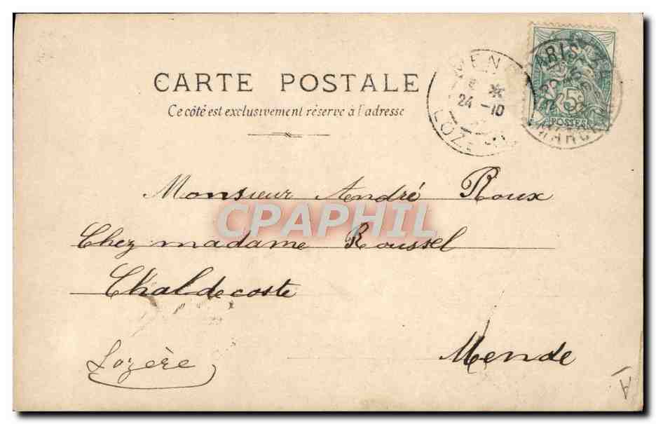 Emmanuel III roi d'Italie — portrait en uniforme — SIP S.928 — Verso