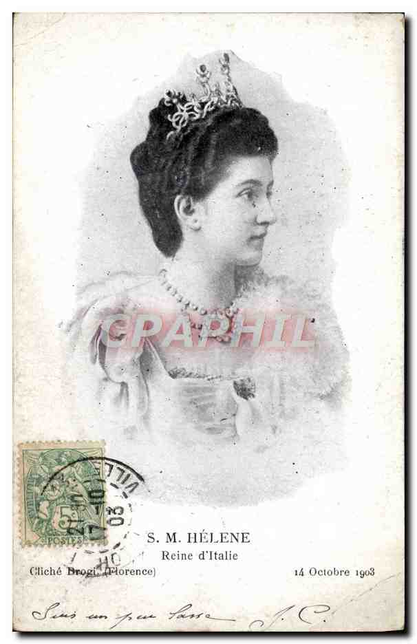 CPA SM Helene Reine d'Italie