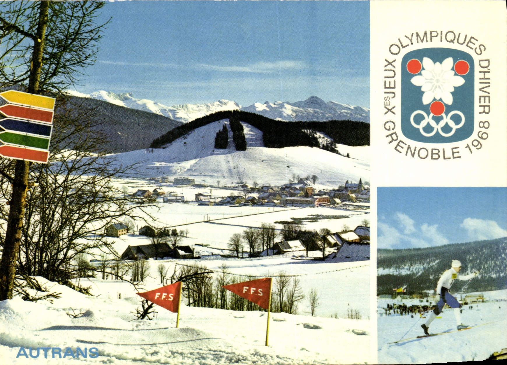 CPA Grenoble 1968 Autrans Ski de fond