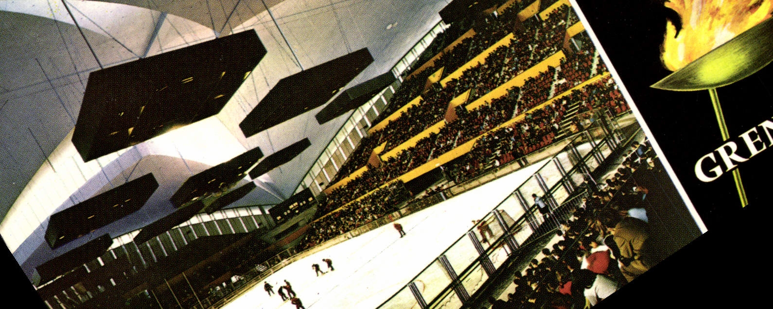 CPA Grenoble 1968 Le stade de glace Hockey sur glace