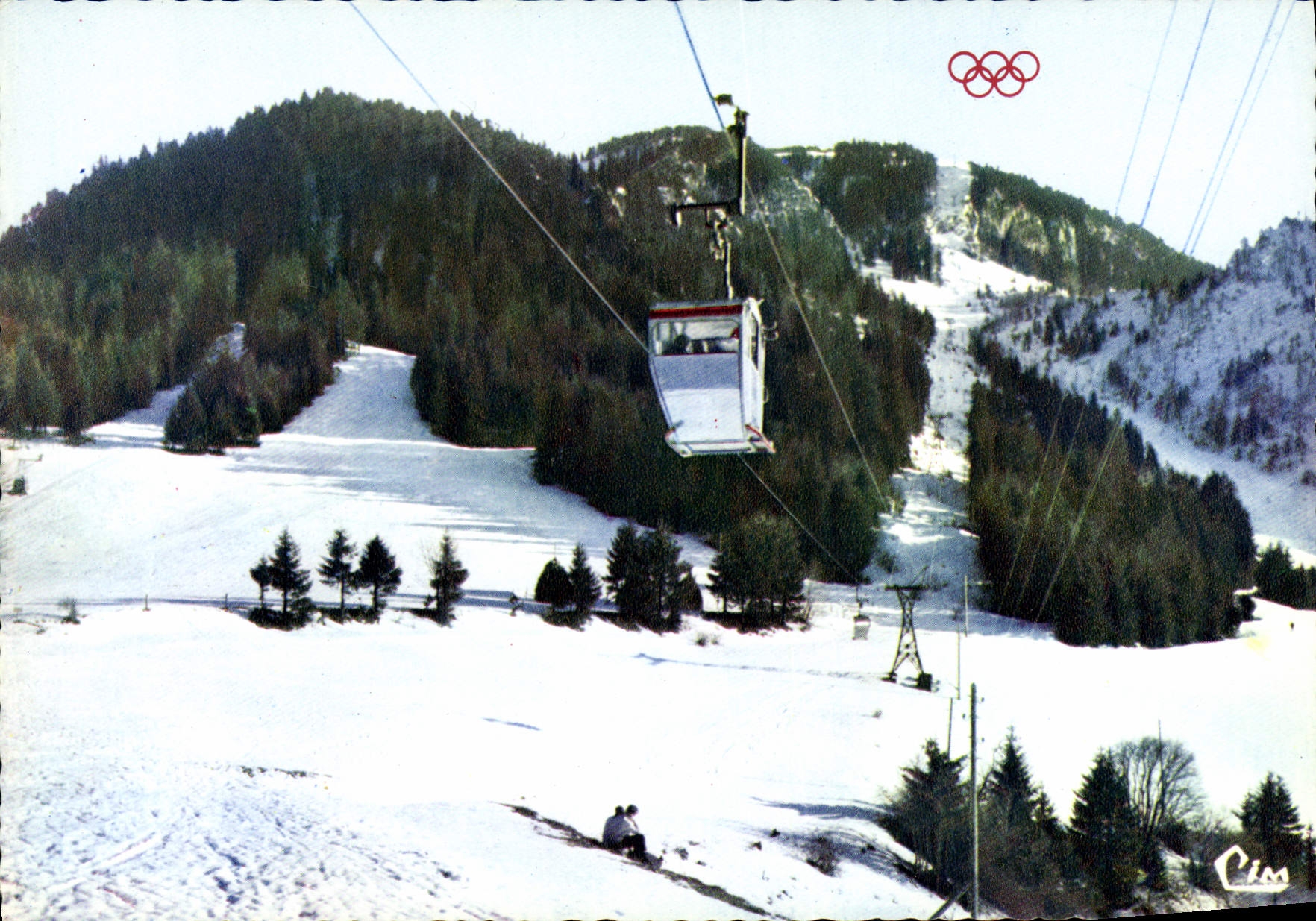 CPM St Nizier du Moucherotte Grenoble 1968 Le telepherique du Moucherotte 