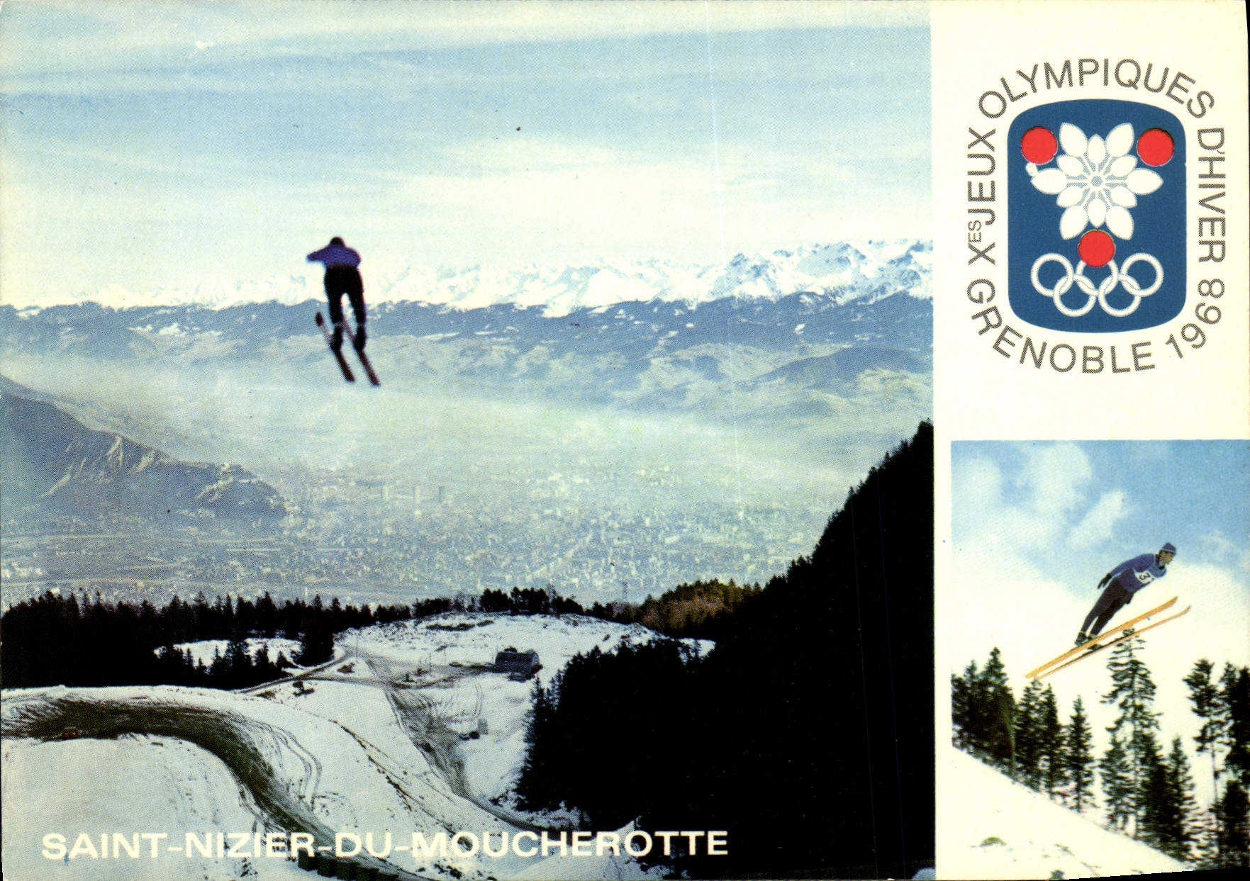 CPM St Nizier du Moucherotte Grenoble 1968 Tremplin 