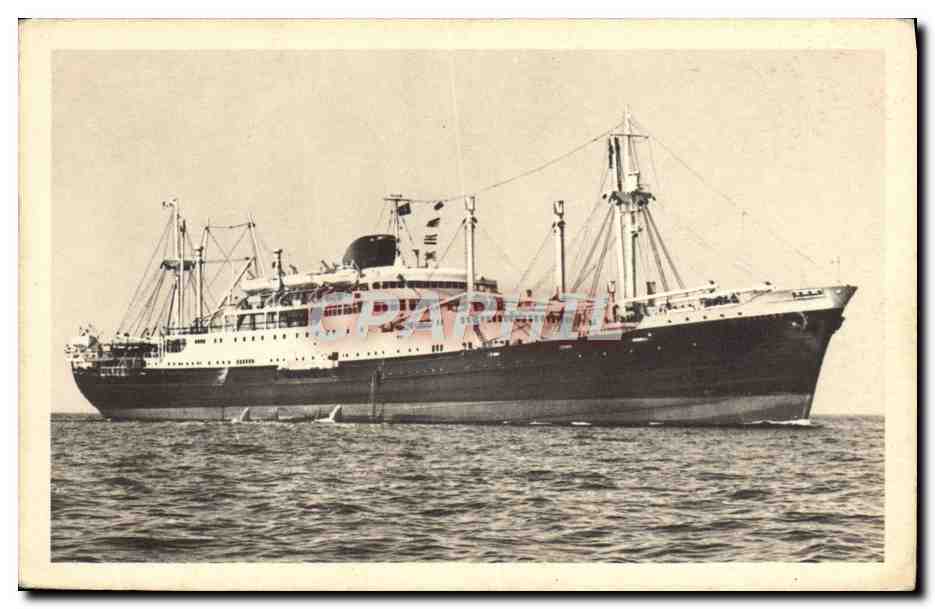 Paquebot "Calédonien" — "Tahitien" — Compagnie des Messageries Maritimes