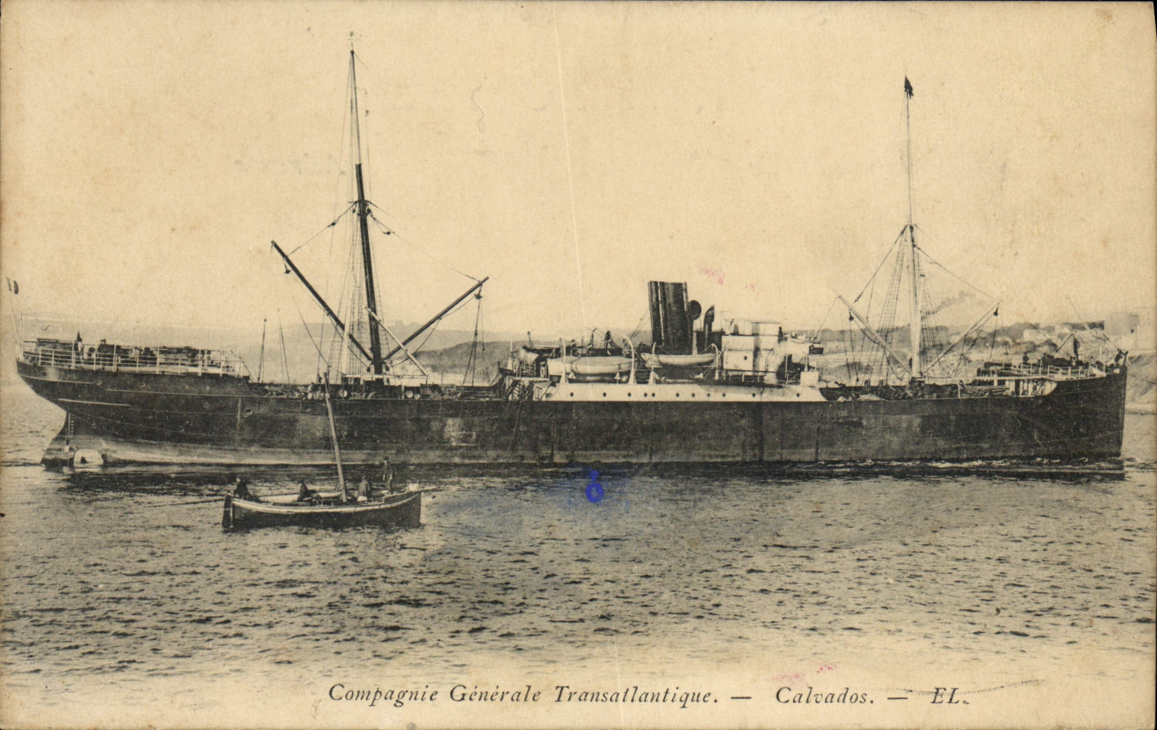 Navire de la Compagnie Générale Transatlantique — Calvados — EL