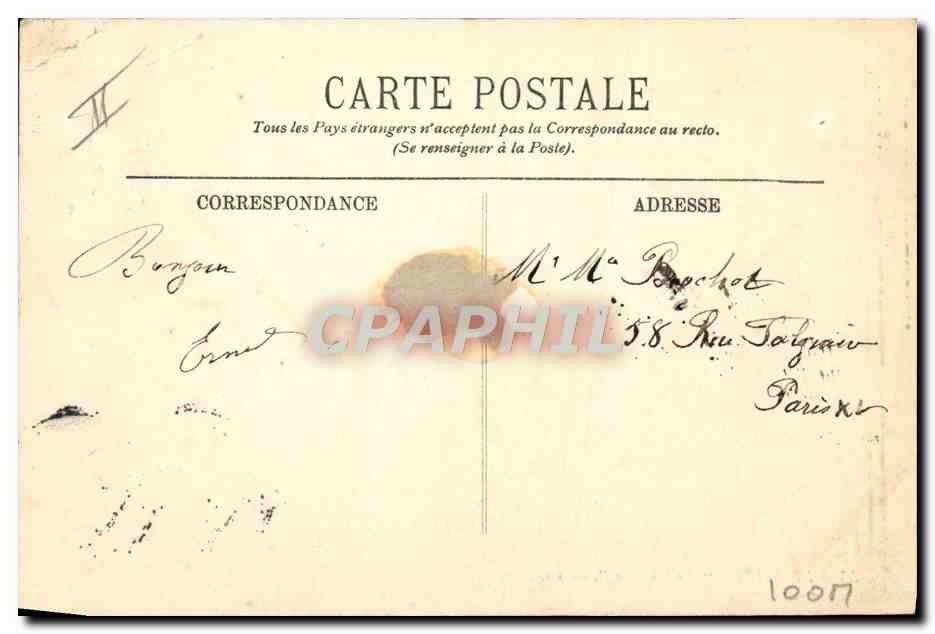 Le Havre — Le Chicago — LL. — CPAPHIL — Verso