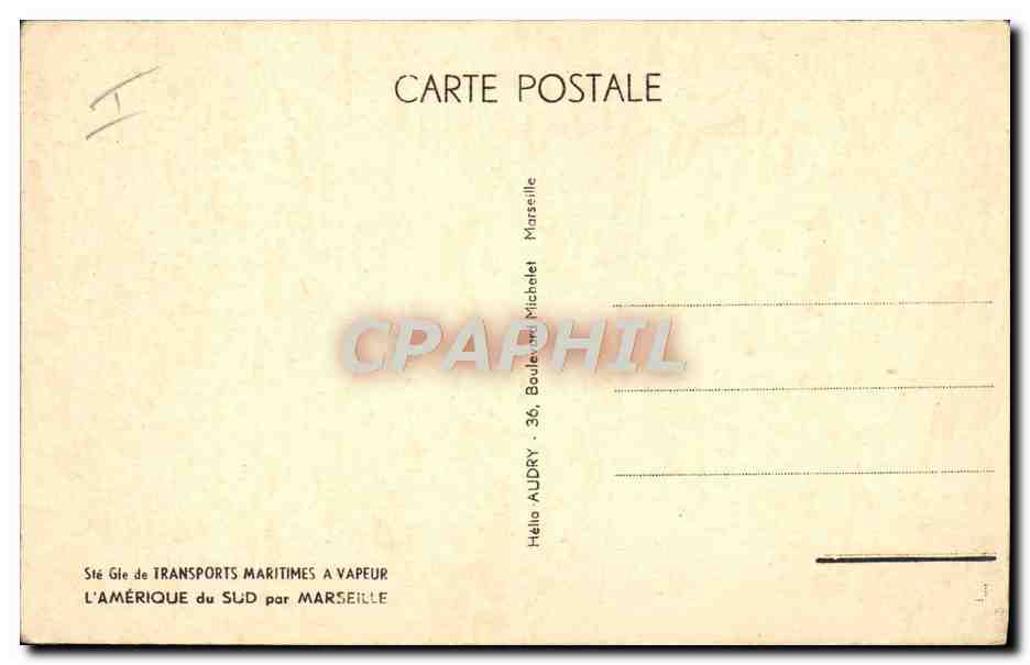 CPA Bateau Paquebot Campana SGTM — Verso