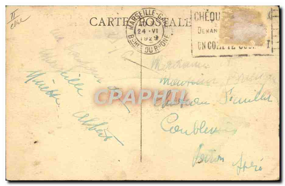 CPA Bateau Paquebot SS Canada Cie Fabre line  — Verso