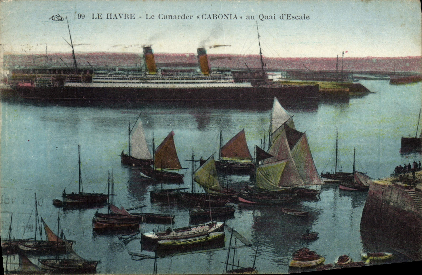 Le Havre - El Cunarder « CARONIA » en el Muelle de Desembarque — edición n°99