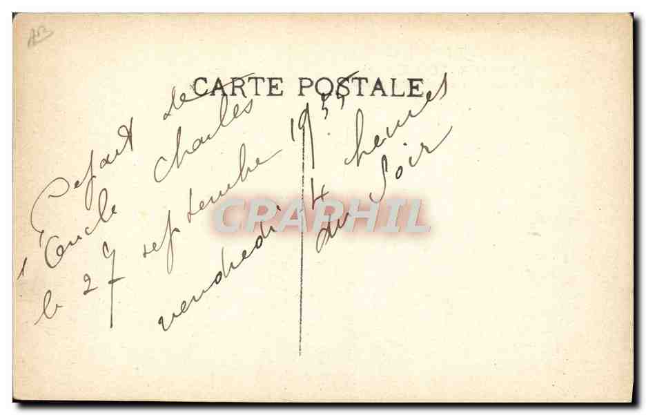 SS CHAMPOLLION — Paquebot des Messageries Maritimes — Souvenir de voyage — Verso