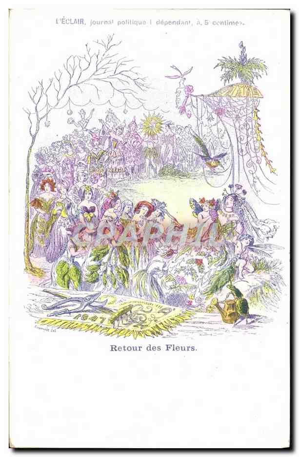 Retour des Fleurs — L'ÉCLAIR, journal politique indépendant, à 5 centimes
