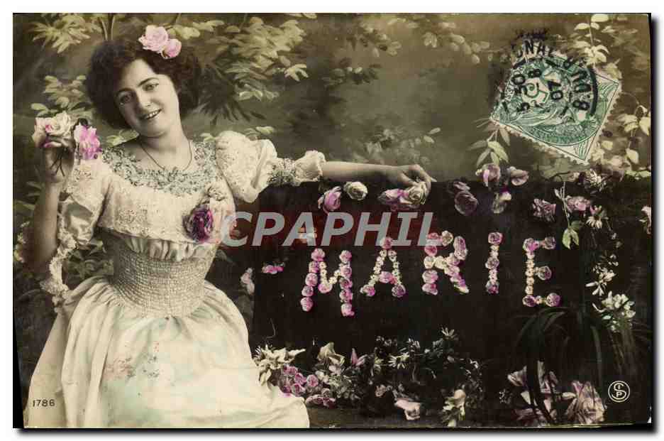 CPA Fantaisie Prenom Marie