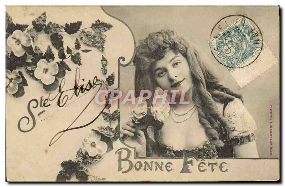 CPA Fantaisie Prenom Elise