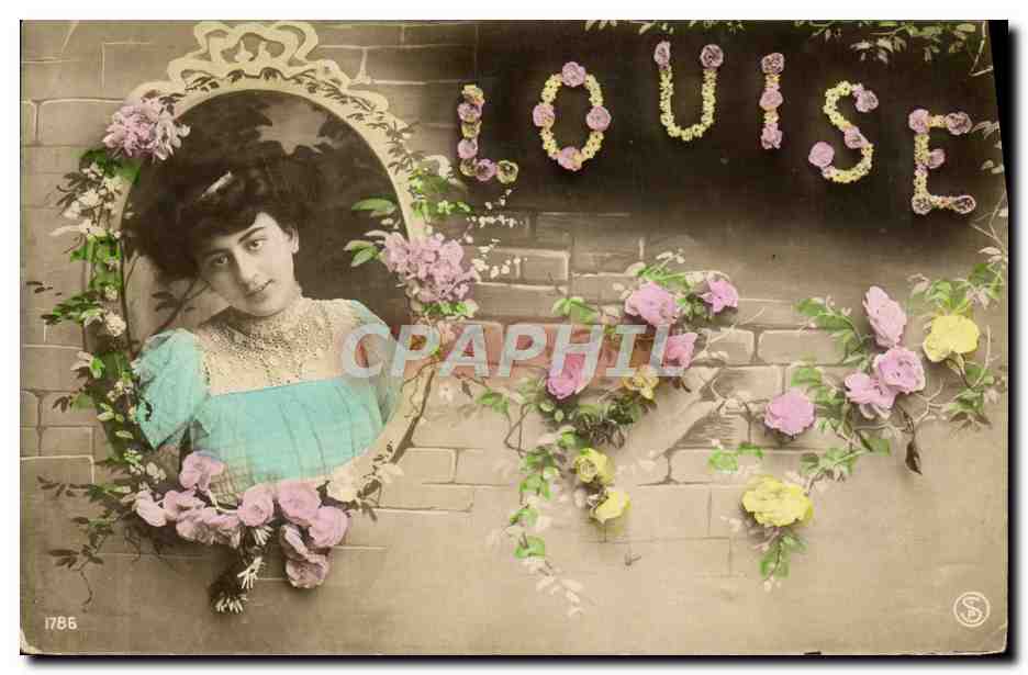 CPA Fantaisie Prenom Louise