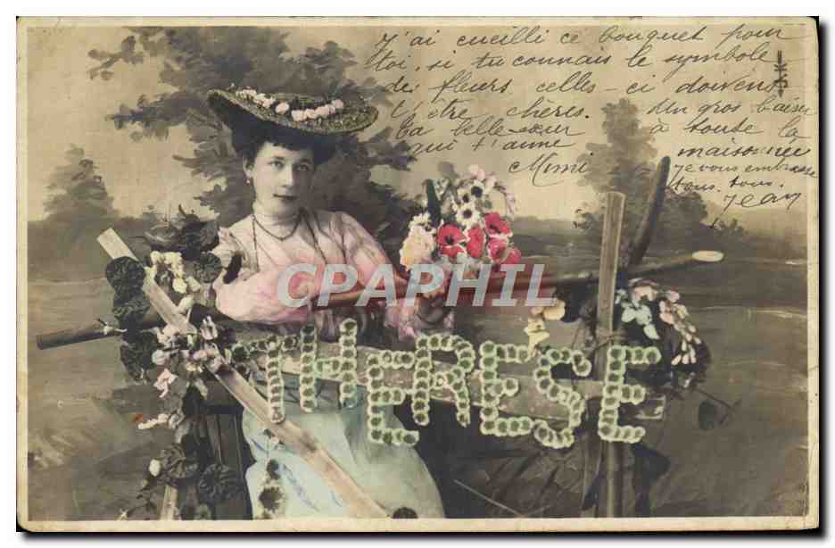 CPA Fantaisie Prenom Therese