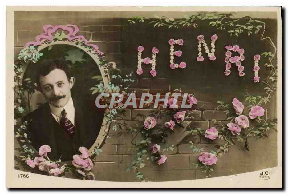 CPA Fantaisie Prenom Henri