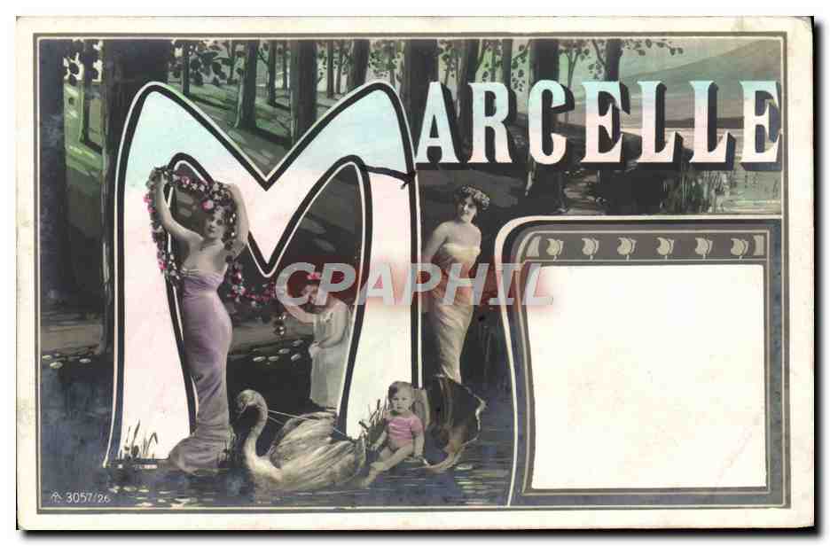CPA Fantaisie Prenom Marcelle