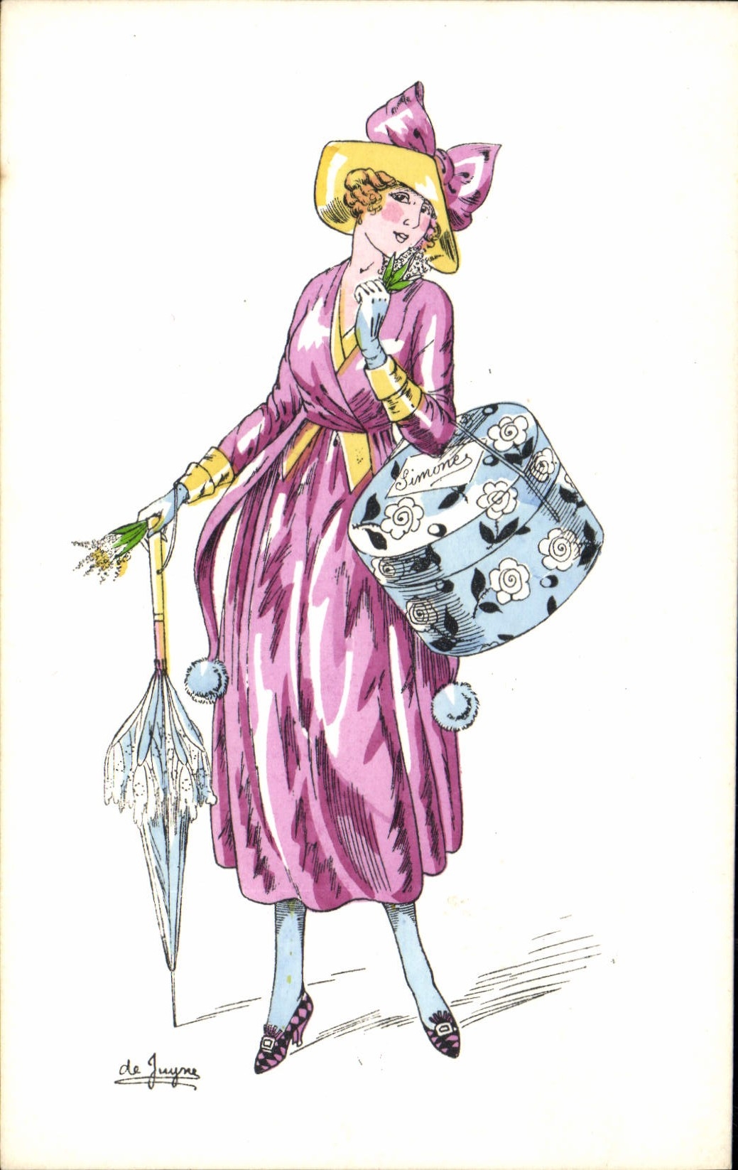 CPA Illustrateur Femme De Juyne