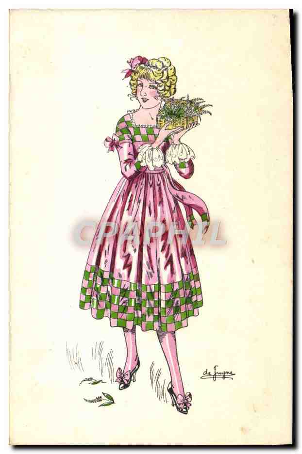 CPA Illustrateur Femme De Juyne