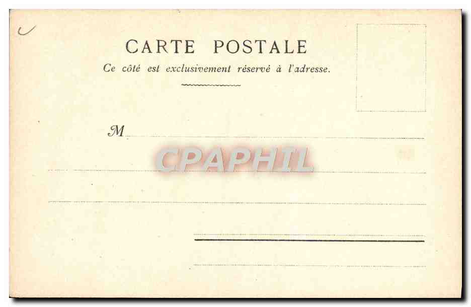 CPA Illustrateur Palais du Costume Projet Felix 1810 1815 — Rückseite