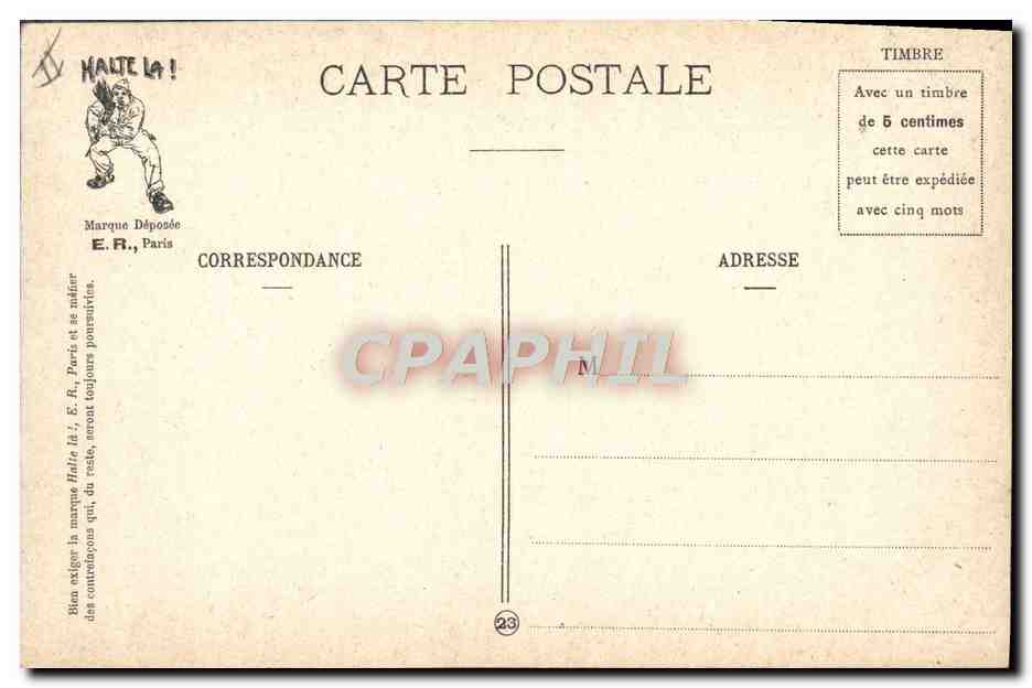 Les deux frères — Scènes militaires — E. R., Paris, N° 15381 — Reverso
