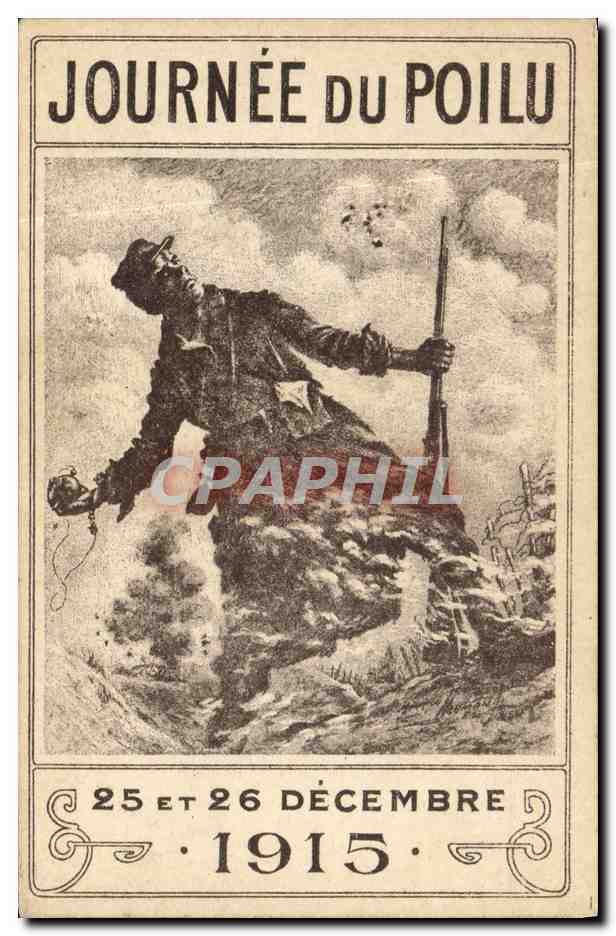 CPA Militaria Journee du poilu Decembre 1915