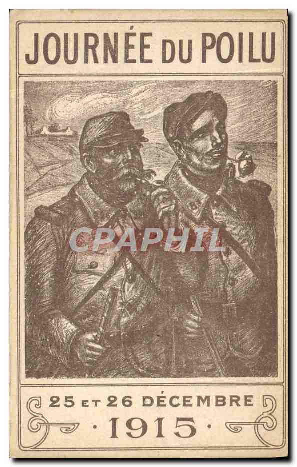 CPA Militaria Journee du poilu Decembre 1915