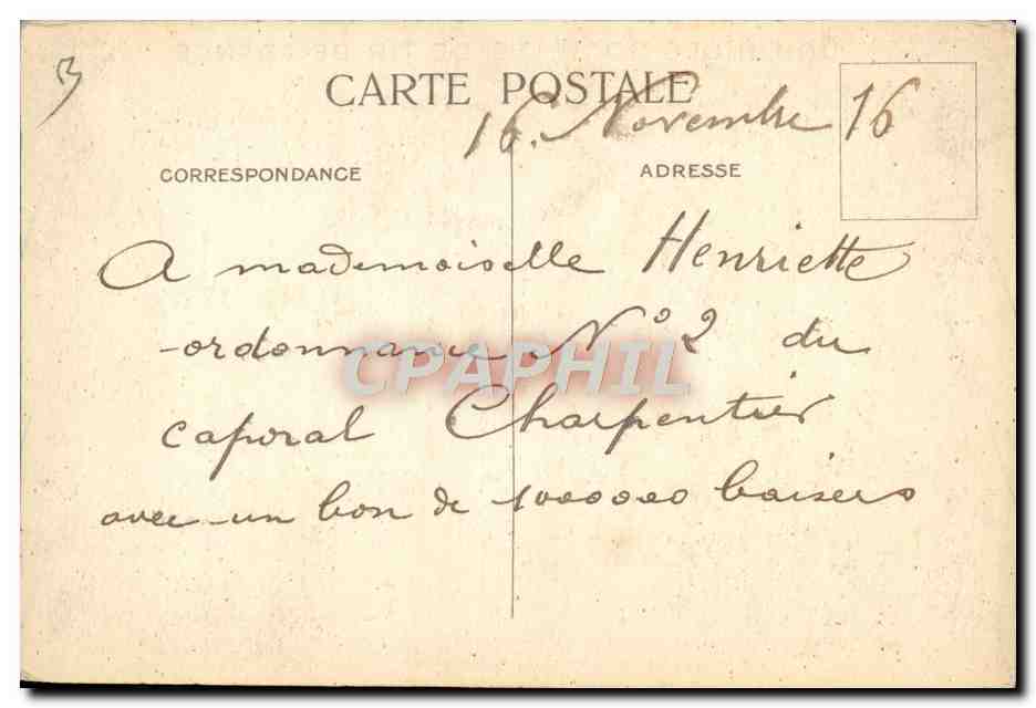 CPA Militaria Union des societes de Tir en France Les poilus au front  — Rückseite