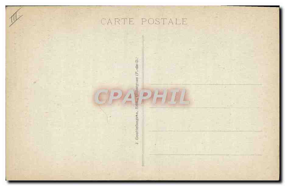 CPA Folklore Auvergne  — Verso