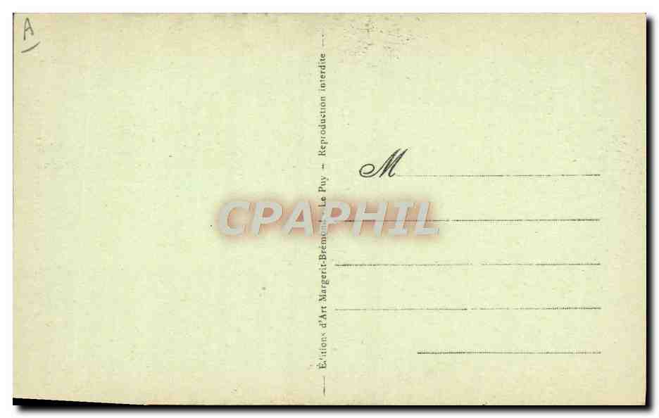 CPA Folklore Auvergne Deux dentellieres Auvergnates — Verso