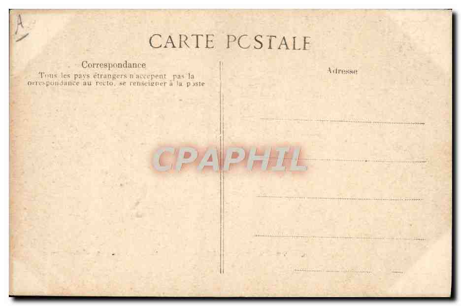 CPA Folklore Auvergne La bourree — Verso