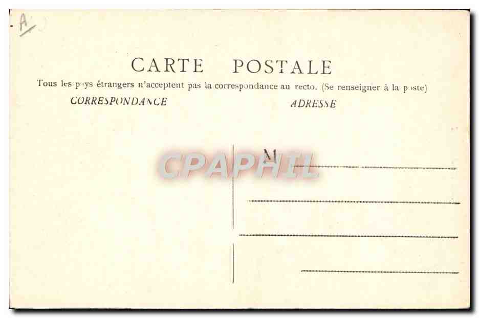 CPA Folklore Bourbonnaise — Verso