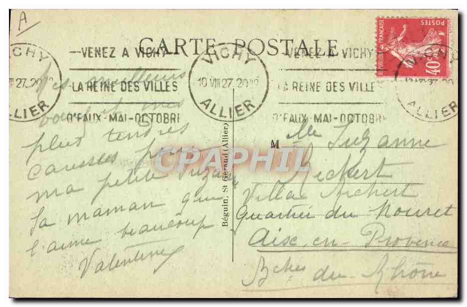 CPA Folklore Le Bourbonnais Fileuse bourbonnaise — Verso