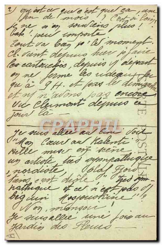 CPA Folklore Bourbonnais Paysanne — Verso