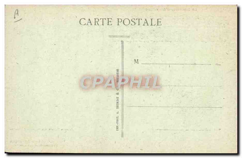 CPA Folklore Auvergne La bourree Cantal — Verso