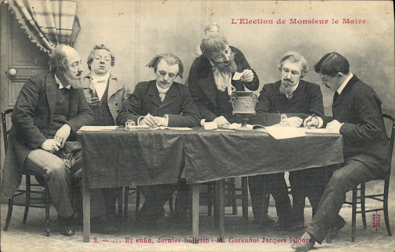 CPA L'election de Monsieur le maire 