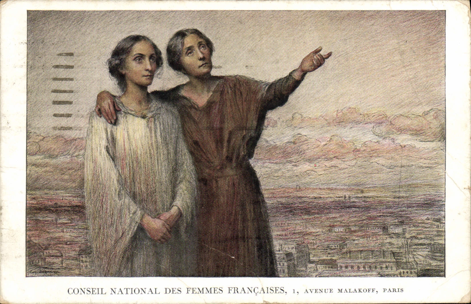 CPA Conseil National des Femmes Francaises Avenue Malakoff Paris