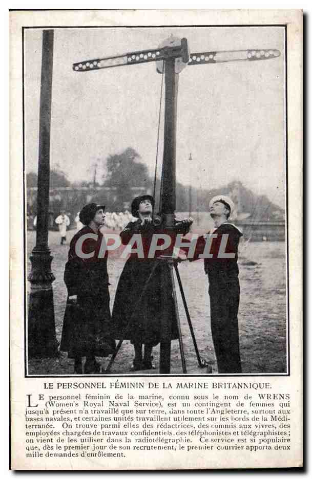 Female Personnel of the British Navy — Wrens — Unidentified Publisher